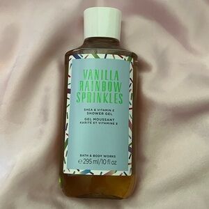 Vanilla Rainbow Sprinkles Bath & Body Works shower gel